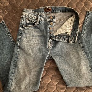 Mother Jeans The Stunner Ankle Fray size 23